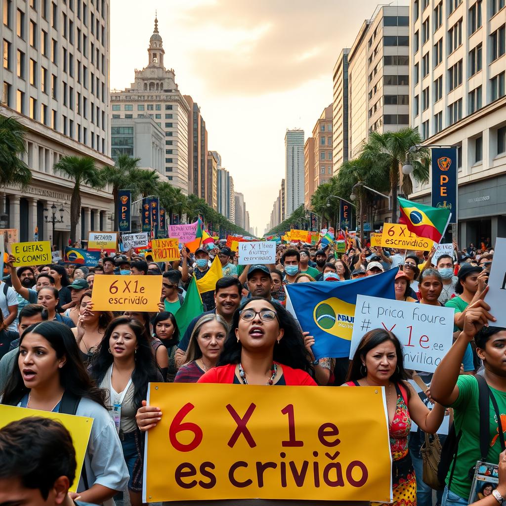 Manifestações em Defesa da PEC: Uma Luta Contra a Escala 6 X 1 em Todo o Brasil