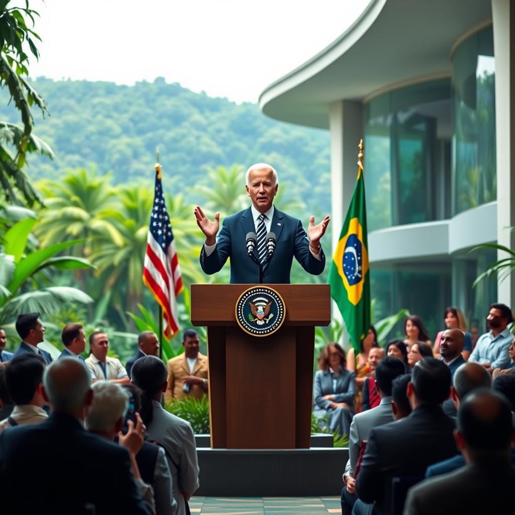 Biden Em Manaus: Energias Limpas e Compromisso com a Amazônia