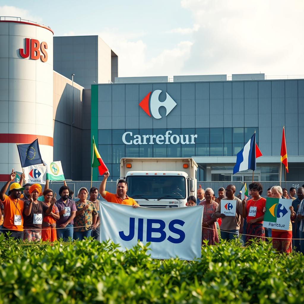 JBS Suspende Fornecimento de Carne ao Carrefour em Resposta ao Boicote Francês