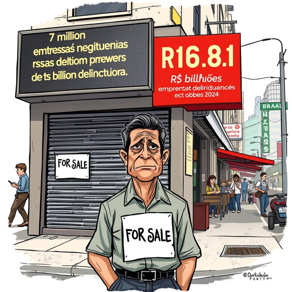 Inadimplência Empresarial em Outubro de 2024: Níveis Alarmantes de Dívidas no Brasil