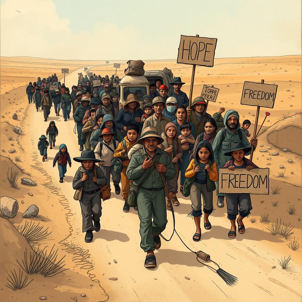 Milhares de Migrantes Enfrentam Desafios ao Partir do México para os EUA